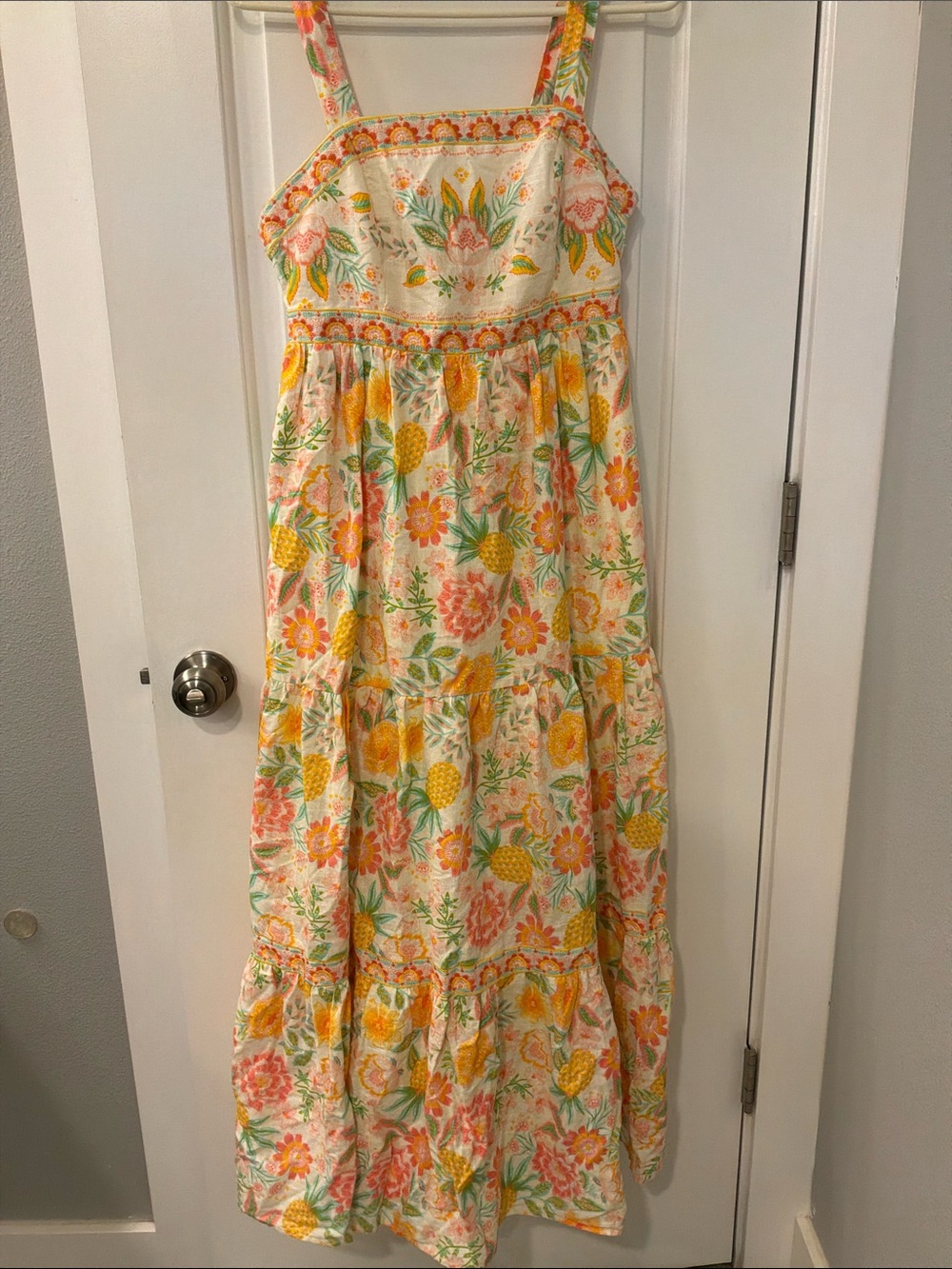 Rachel Zoe Floral Embroidered Tiered Sundress